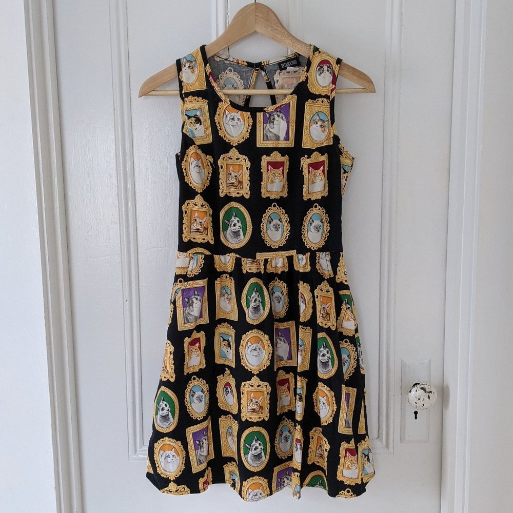 Retrolicious Kitty Frame Dress *has pockets!!*